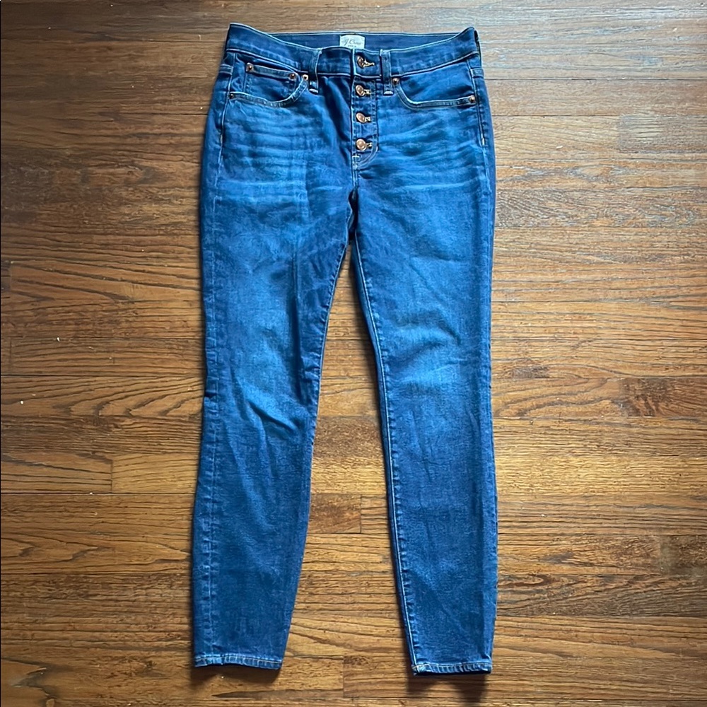 J. Crew Denim 9” Button Fly Toothpick Jeans